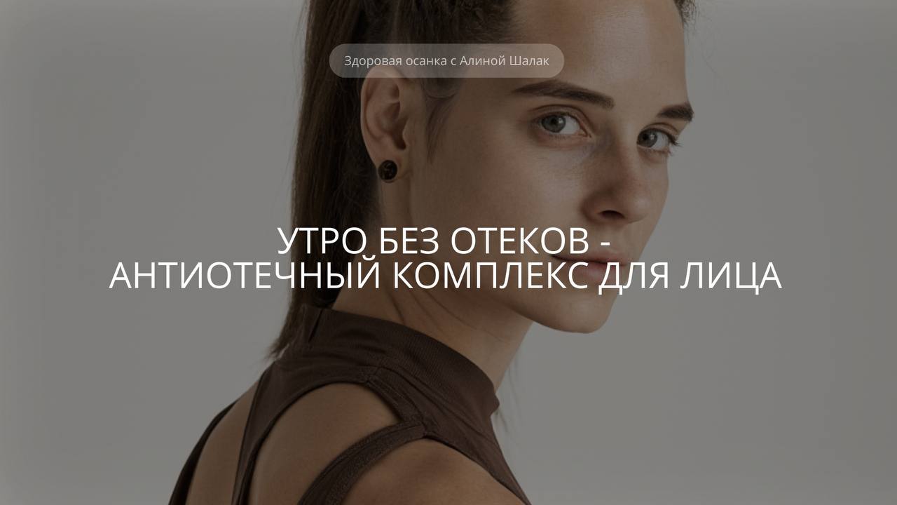 Утро без отеков. Комплекс для лица